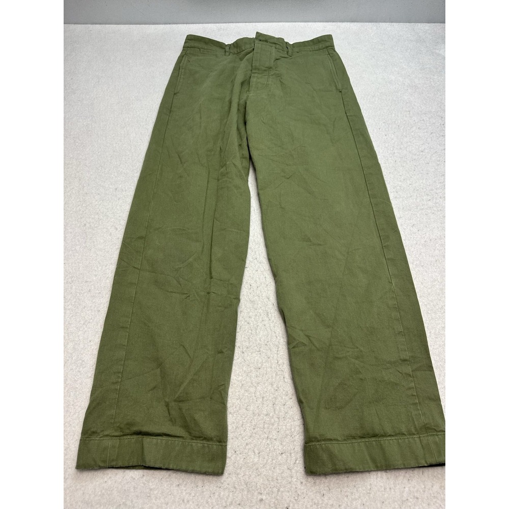 Todd Snyder Selvedge Chino Pants Mens 31x30 Green Straight Leg Cotton Casual